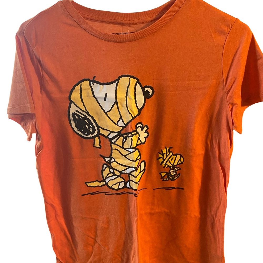 Peanuts Orange Snoopy Mummy Tee